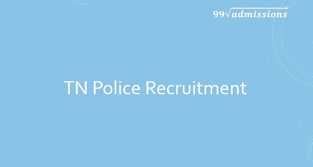 TN Police Recruitment