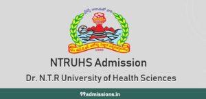 NTRUHS Admission 2023-24 BPT, B.Sc (Nursing, MLT) Application